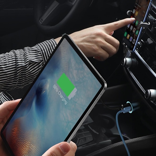BASEUS USB-LADER TYPE C 40 W USB TYPE C KABEL GRÅ