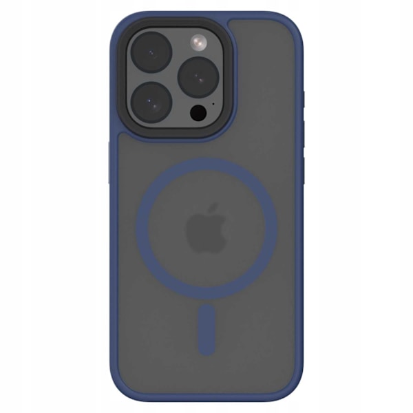 Spacecase Hybrid-Fodral För Magsafe För Iphone 15 Pro Mörkblåt Skal