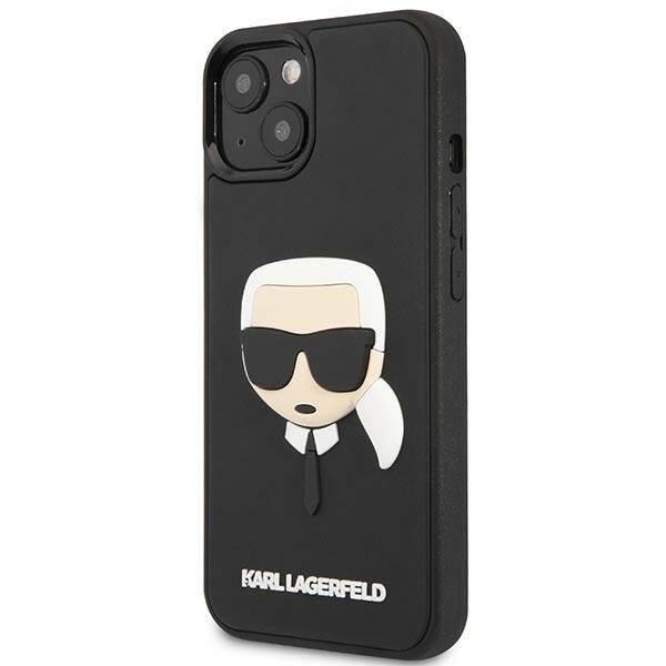 KARL LAGERFELD 3D GUMMI KARL'S HEAD ETUI TIL IPHONE 14 PLUS - SORT