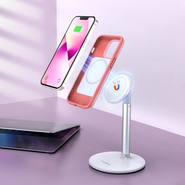 Choetech MFM Anti-drop-deksel laget for MagSafe-deksel for iPhone 13 Pro Max Rosa (PC0114-MFM-PK)