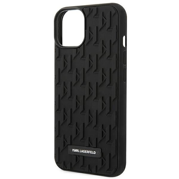 KARL LAGERFELD 3D MONOGRAM ETUI TIL IPHONE 14 PLUS - SORT