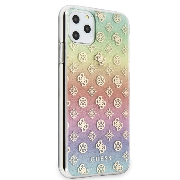 Guess GUHCN65PEOML iPhone 11 Pro Max flerfarget hardt deksel Iridescent 4G Peony