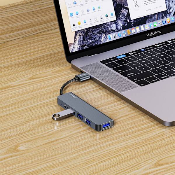TECH-PROTECT V0-HUB ADAPTER 5IN1 GRÅ