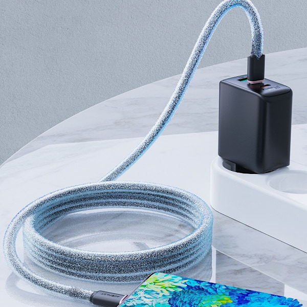 ACEFAST KABEL LANG STÆRK USB C - USB C 1,2M 60W (20V/3A) SORT