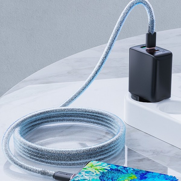 Acefast-kabel USB Type C - USB Type C 1,2m, 60W (20V/3A) svart (C2-03 svart)
