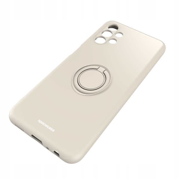 Spacecase Silikon Case Ring För Samsung Galaxy A13 4G Bone Cover