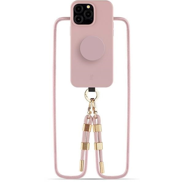 Fodral JE 3in1 PopGrip iPhone 15 Pro Max 6,7" rosa/rosa 30496 (Just Elegance)