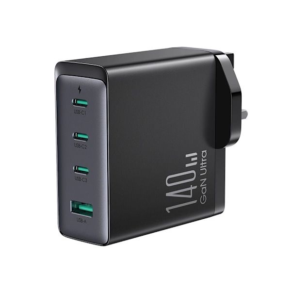 GaN-lader UK Joyroom JR-TCG05UK 140W 3x USB-C USB-A + USB-C / USB-C-kabel 240W 1,2m