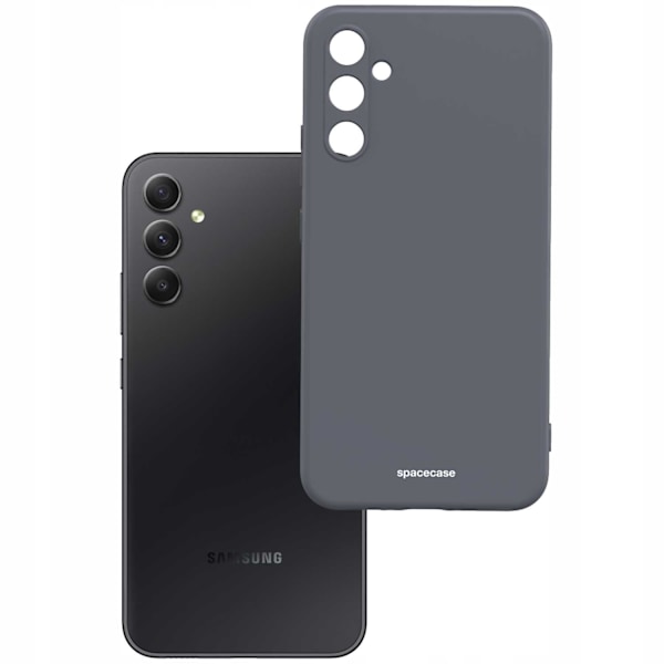 Spacecase Silikonfodral För Samsung Galaxy A34 5G Svart
