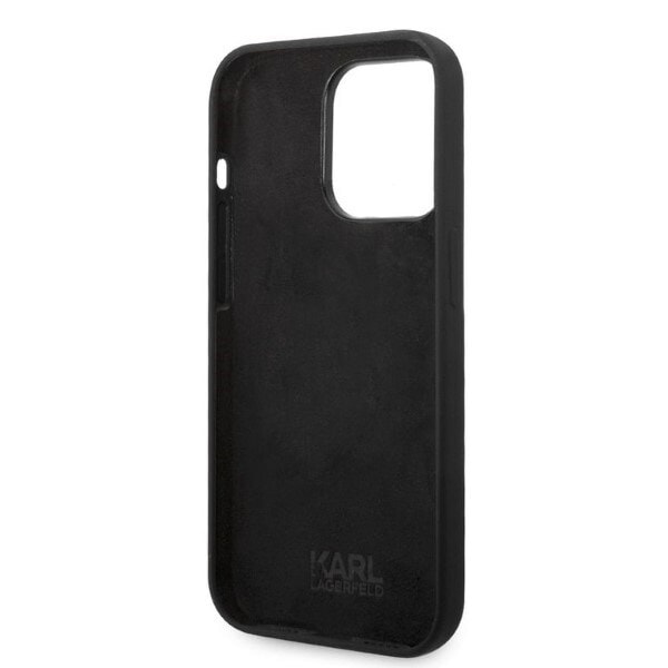 Karl Lagerfeld KLHCP14XSNIKBCK iPhone 14 Pro Max 6.7 hardt deksel svart/svart Silikon Ikonik