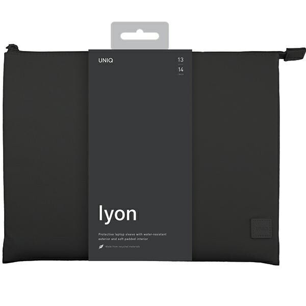 Uniq Lyon Laptop Sleeve 14 Veske - Svart Vanntett RPET