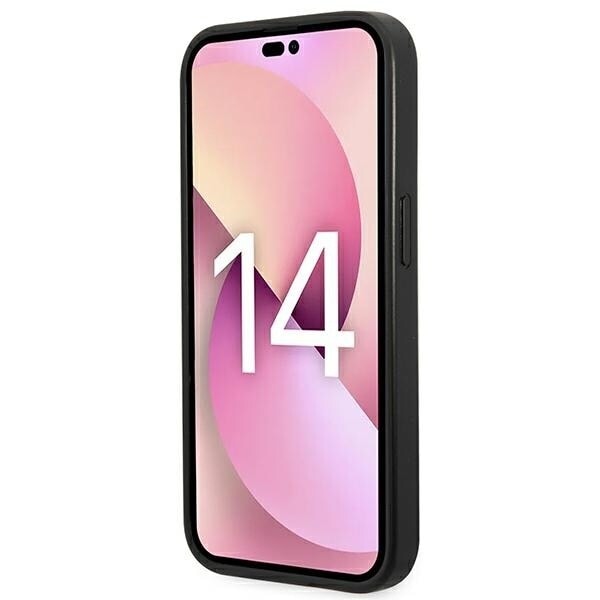 Karl Lagerfeld KLHCP14LSAPKHG iPhone 14 Pro 6.1 sølv/sølv hardt etui Saffiano Karls hodemerke