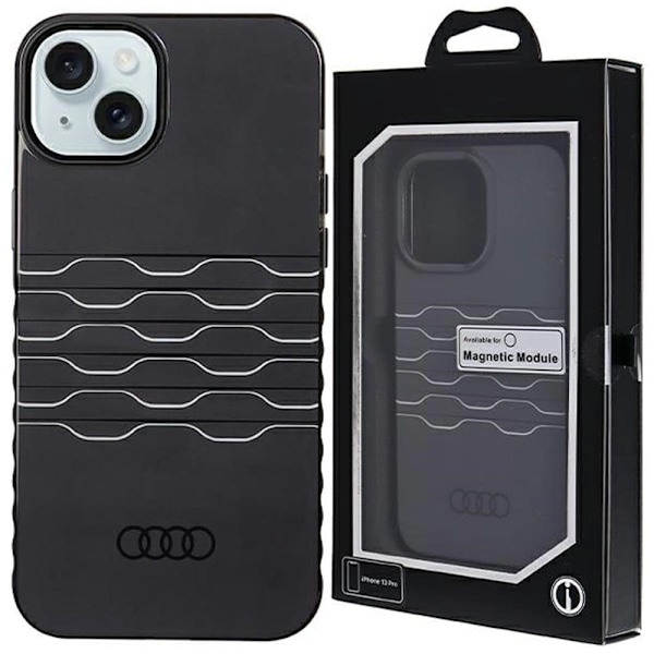 AUDI IML MAGSAFE ETUI TIL IPHONE 15 PLUS / 14 PLUS - SORT