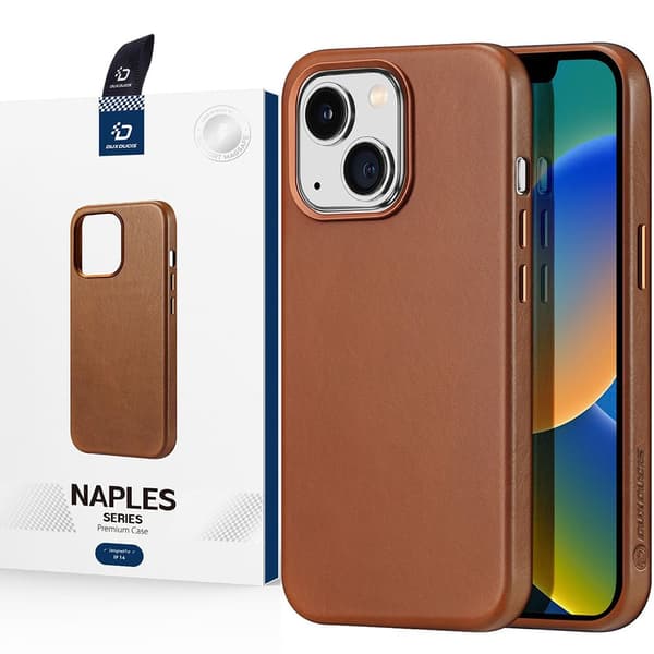DUX DUCIS CASE MED MAGSAFE TIL IPHONE 14 PLUS BRUN