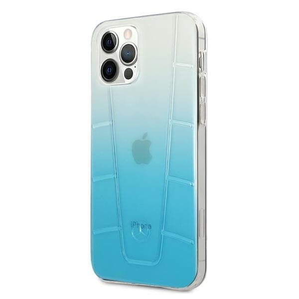 MERCEDES TRANSPARENT LINE ETUI TIL IPHONE 12 PRO MAX - BLÅ