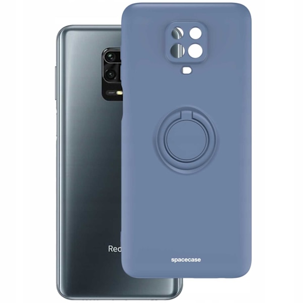 Spacecase Silikon Ringfodral För Xiaomi Redmi Note 9S 9 Pro Blue
