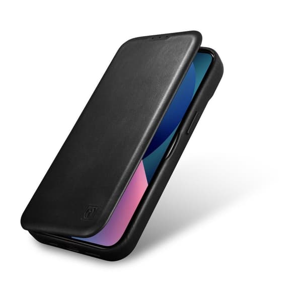 ICARER CASE CASE LÆDERCOVER MED MAGSAFE TIL IPHONE 14+ SORT