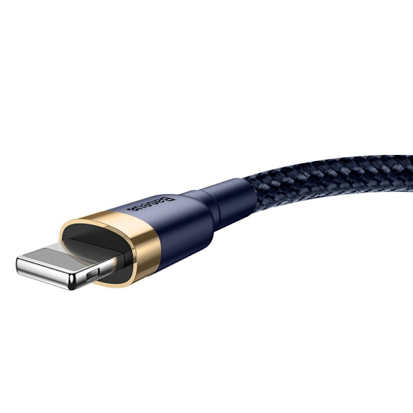 Baseus Cafule USB-A / Lightning 2.4A QC 3.0-kabel 1 m - blått gull
