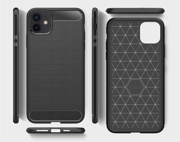 Spacecase Case Cover Till Iphone 12 12 Pro Black Sc Carbon