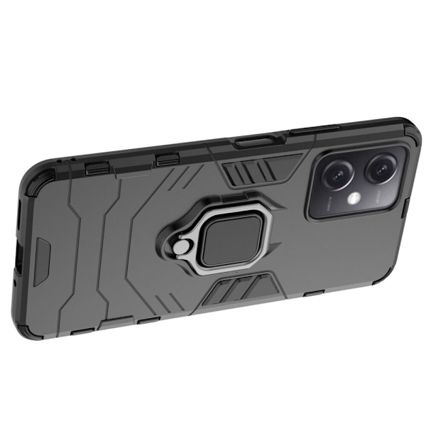 Ring Armor Case Xiaomi Redmi Note 12 5G / Poco X5 5G pansret deksel Magnetisk Holder Ring Svart