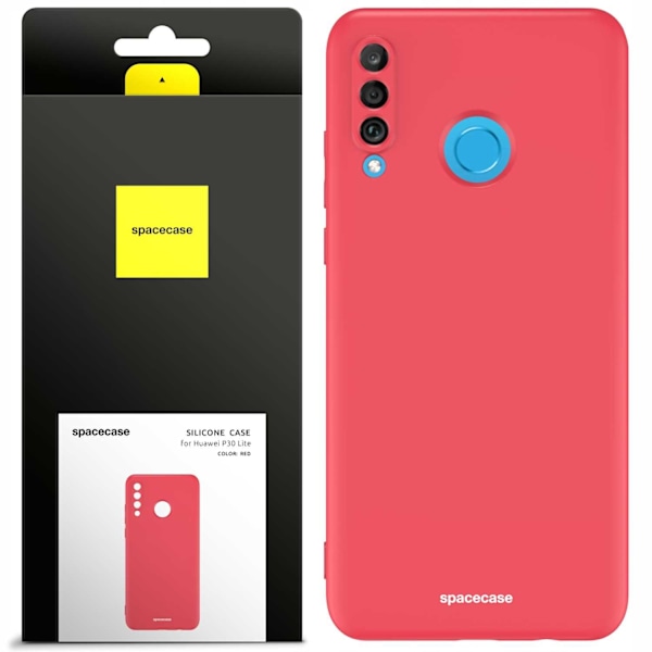 Spacecase Silikonfodral För Huawei P30 Lite Röd