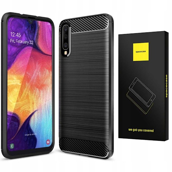 Spacecase Case Carbon Case För Samsung Galaxy A50 Black