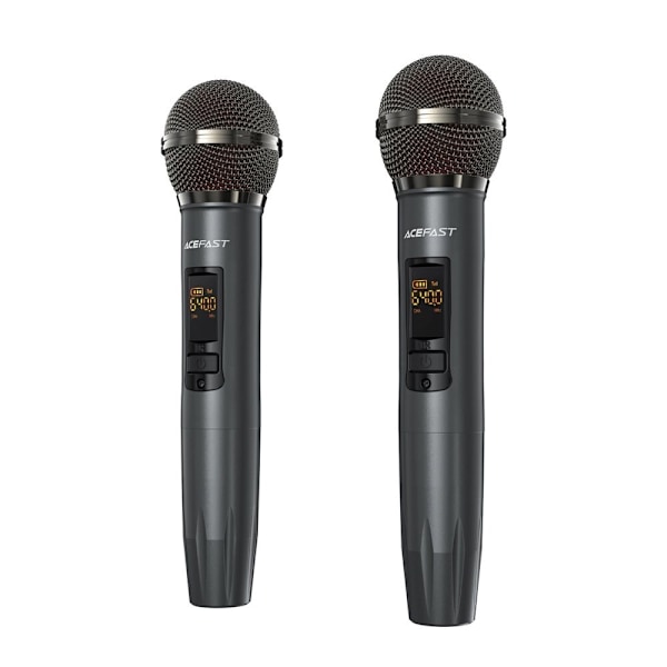 Acefast K1 trådlös karaokehögtalare med 2 mikrofoner - svart