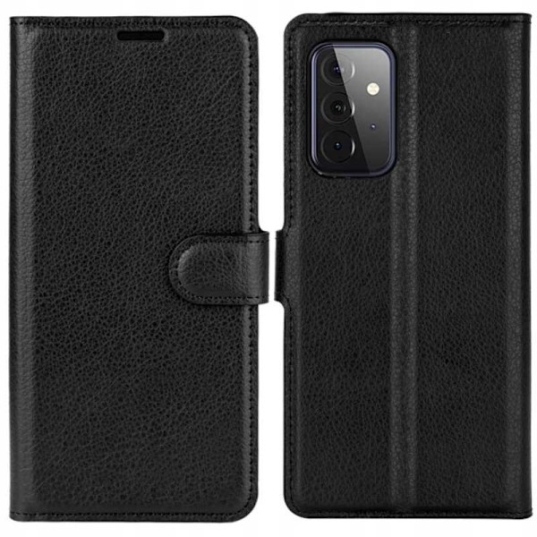 Litchi-Fodral För Samsung Galaxy A52 5G Svart