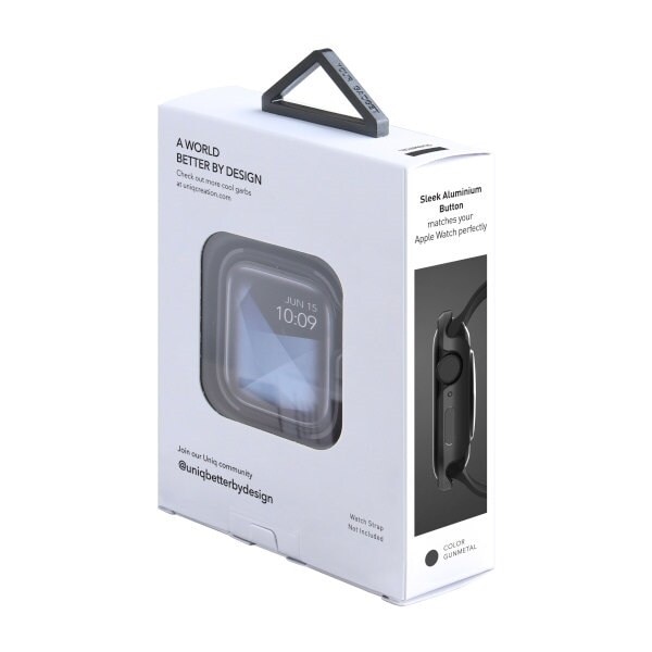 UNIQ veske Valencia Apple Watch Series 4/5/6/SE 44mm. grå/metallgrå