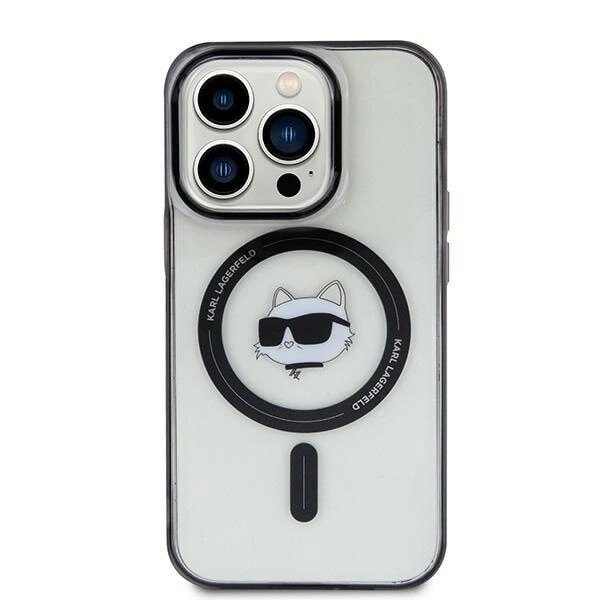 Karl Lagerfeld IML Choupette Head MagSafe-deksel til iPhone 15 Plus - Gjennomsiktig