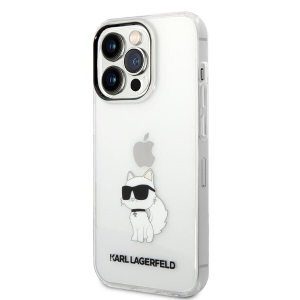 Karl Lagerfeld KLHCP14XHNCHTCT iPhone 14 Pro Max 6.7 gjennomsiktig hardt deksel Ikonik Choupette