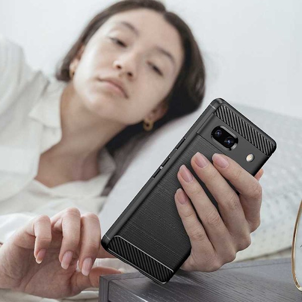 Spacecase Cover Carbon Cover För Google Pixel 7A Svart