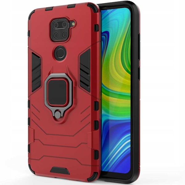 Spacecase Case Cover För Xiaomi Redmi Note 9 X-Ring Röd