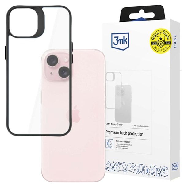 APPLE IPHONE 15 PLUS - 3MK SATIN ARMOR CASE+