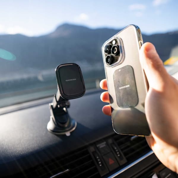 Spacecase Magnetisk Bilhållare För Fönster Dashboard Sc10 Svart