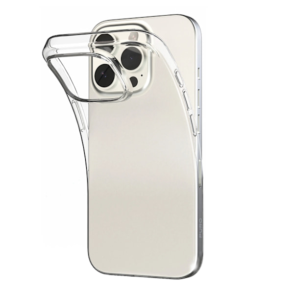 PURO 03 NUDE SILIKONE ETUI TIL IPHONE 16 PRO - GENNEMSIGTIG