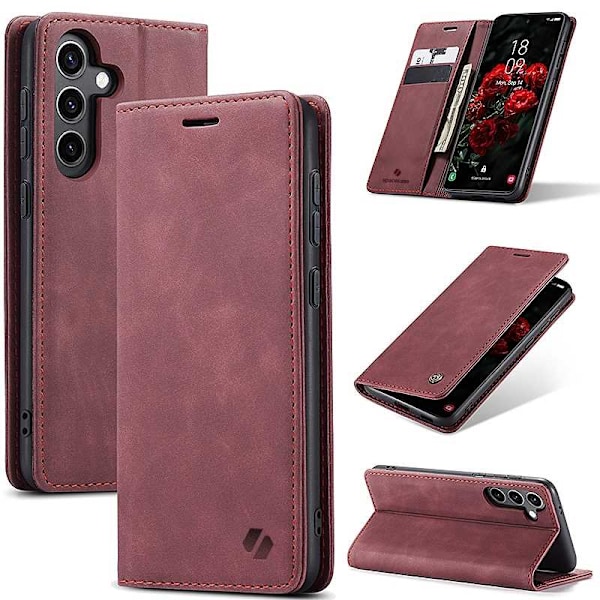 Spacecase Case Galaxy S24+ Case Plånbok För Samsung S24 Plus