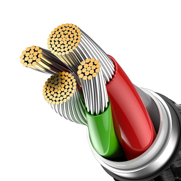 Baseus Glimmer Series-kabel USB-A - Lightning 480Mb/s 2.4A 2m svart