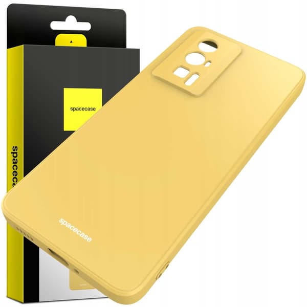 Spacecase Silikonfodral För Poco F5 Pro Yellow