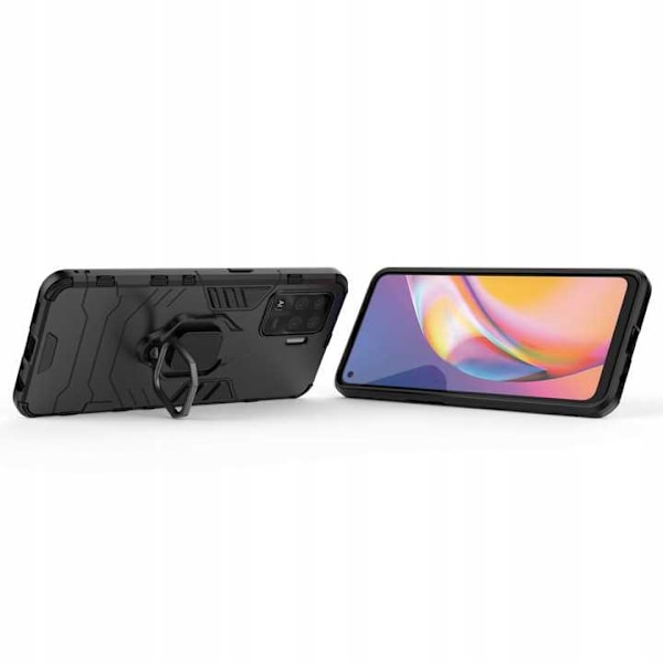 Spacecase Fodral För Oppo Reno 5 Lite Svart Sc X-Ring