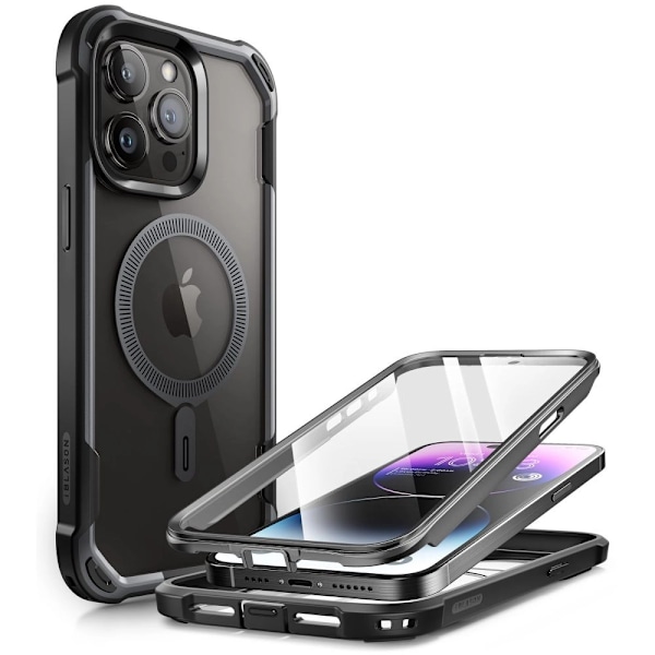IBLSN ARES MAG SUPCASE ETUI MED MAGSAFE TIL IPHONE 15 PRO MAX - SORT