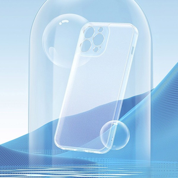 Baseus Frosted Glass Cover for iPhone 13 Pro Hard Cover Clear Gel Frame (ARWS000702)