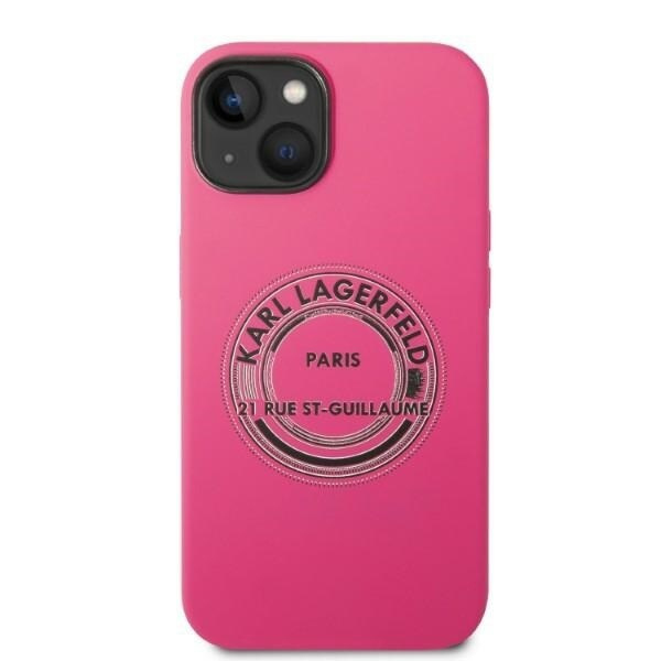 Karl Lagerfeld KLHCP14MSRSGRCF iPhone 14 Plus 6.7 hardt etui rosa/rosa Silikon RSG