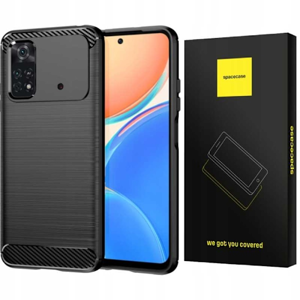 Spacecase Case Cover För Poco M4 Pro 4G Carbon Protective