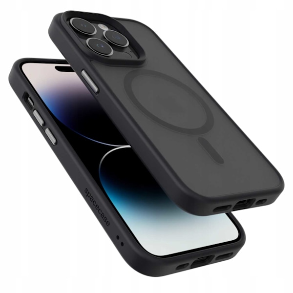 Spacecase Hybrid Case För Iphone 14 Pro Black