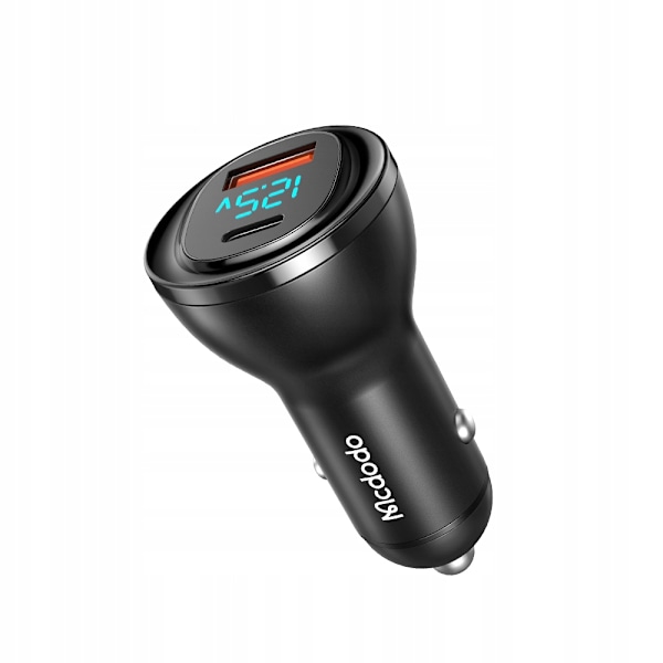 MCDODO KRAFTFULL SNABB BILLADDARE MÄTARE 2X USB USB-C 95W LED