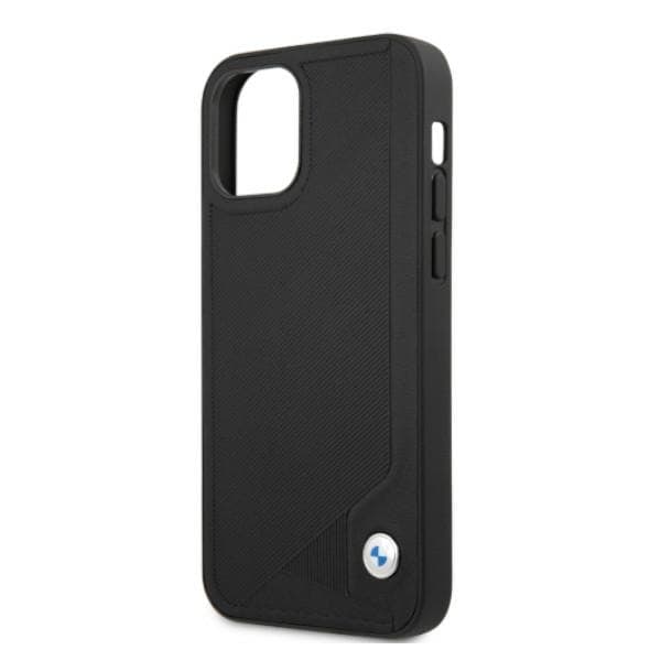 BMW LÆDER DEBOSS ETUI TIL IPHONE 12 PRO MAX - SORT