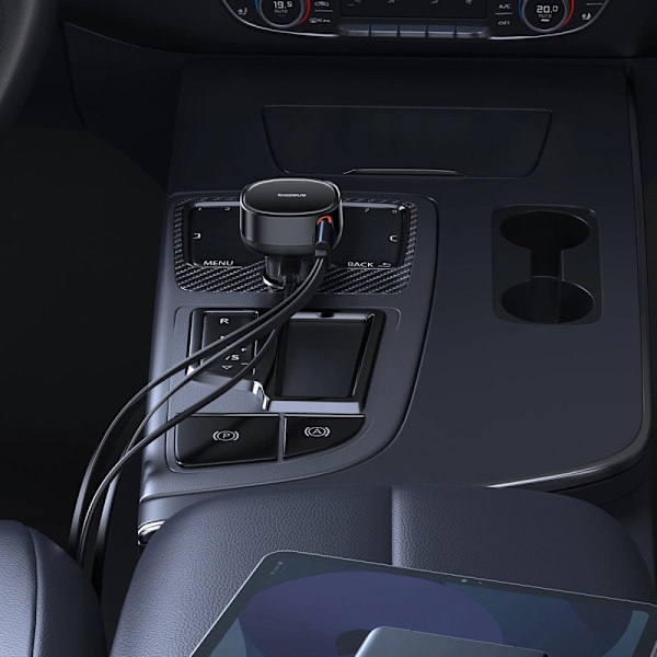 Baseus Enjoyment USB-C billader med USB-C / Lightning 60W kabel - svart