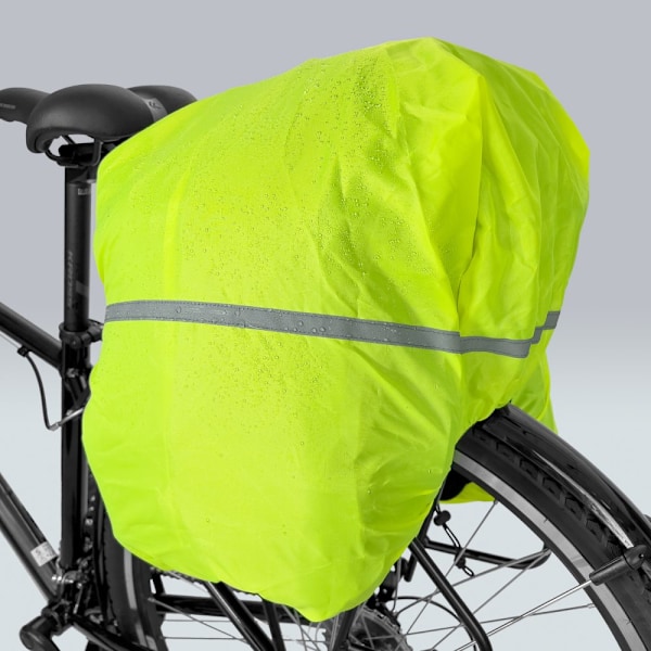 Wozinsky stor sykkelveske 35l + regntrekk svart (WBB19BK)