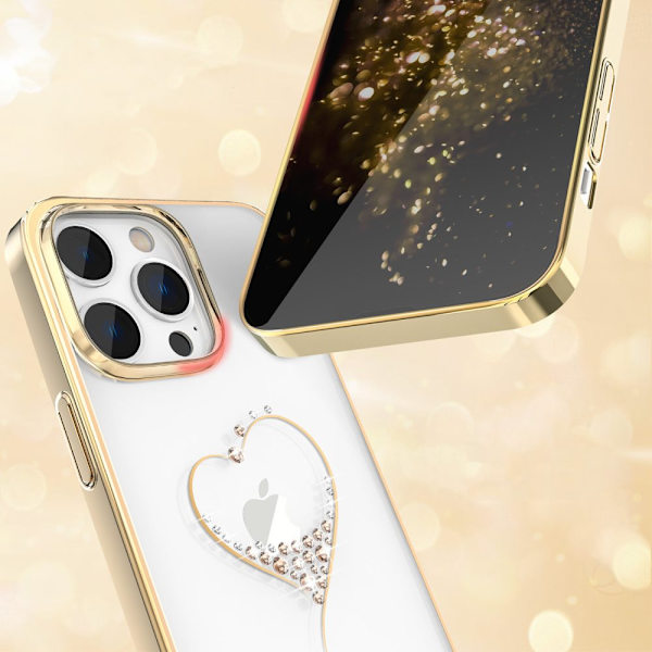 KINGXBAR CASE HOUSING COVER BAG CASE TIL IPHONE 14 PLUS GULD